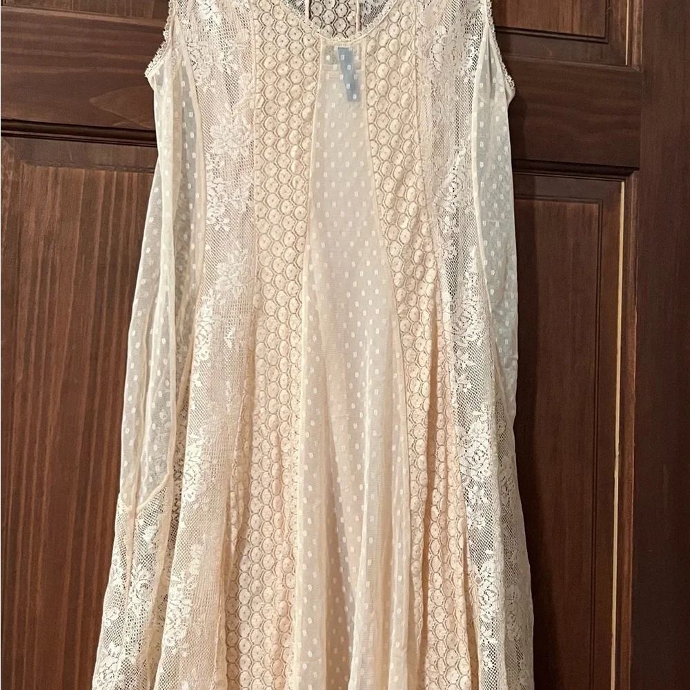 Free People Cream Lace Dress - Picture 2 of 2